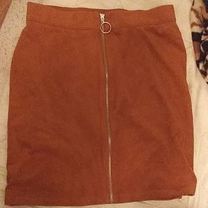 brownish skirt